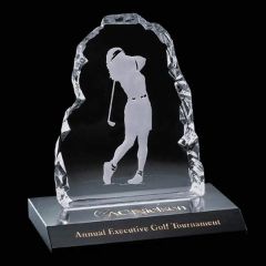 Golfer Iceberg Award On Marble -Female