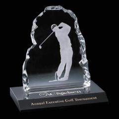 Golfer Iceberg Award On Marble -Male