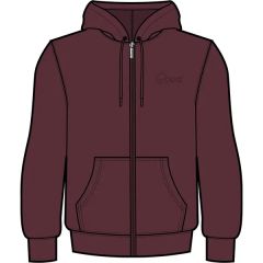 Good Good Men's Maroon Full Zip Fleece Hoodie Prebook 10/01