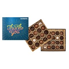 Gourmet Chocolate Truffles Gift Box W/Full Color Lid - 40PC
