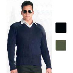 Government Type Acrylic V-Neck Sweater