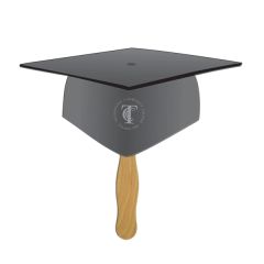 Grad Cap Hand Fan Full Color