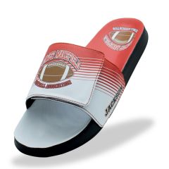 Graphic Slide With Adjustable Strap & Soleprint