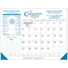 Gray Desk Calendar With Padded Top