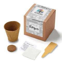 Gray Garden Of Hope Seed Planter Kit In Kraft Box
