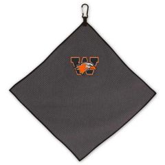 Gray Microfiber Waffle Towel - Square