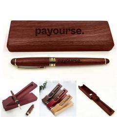 Greengift - Ecoluxe Rosewood Roller Pen Set