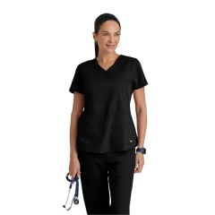Grey's Anatomy Classic - Women's Two-Pocket V-Neck Aubrey