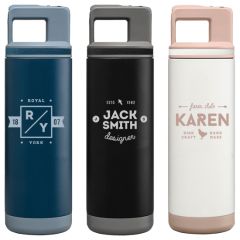 Grosche Alpine Stainless Steel Removable Straw Flip N' Sip