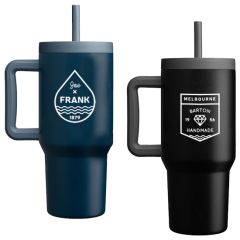 Grosche Aspen Stainlesssteel Triple-Wall Insulated Straw Mug