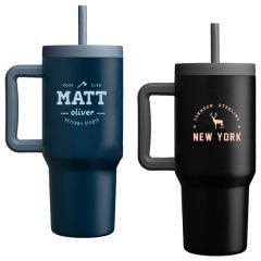 Grosche Aspen Stainlesssteel Triple-Wall Insulated Straw Mug