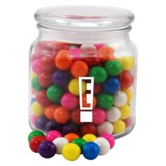 Gumballs In A Glass Jar With Lid