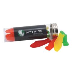 Gummy Bears In A 5 Inch Plastic Tube With Metal Cap