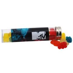 Gummy Bears In A 6 Inch Plastic Tube With Metal Cap