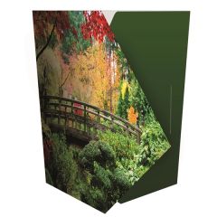 Gusset Non Glued 1 Pocket Folder With Card Slit