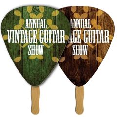 Gutar Pick/Triangle Digital Sandwiched Fan W/ Wood Stick