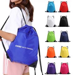 Gym Drawstring Bags Swim Backpack With Zip Pocket