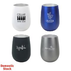 Halcyon 12 Oz Stainless Steel Wine Glass