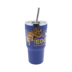 Halcyon 20 Oz Tumbler With Stainless Straw/Flip Top Lid - V