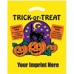 Halloween Plastic Die Cut/Yellow - Trick-Or-Treat