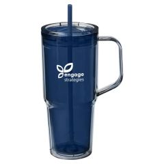 Hampton 32 Oz Recycled As Double Wall Tumbler With Handle