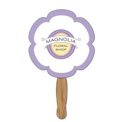 Hand Held Paper Fan - Flower 2