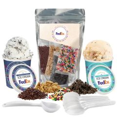 Handcrafted Ice Cream W/ Ice Cream Topping Kit - 2 Pt Bundle