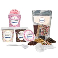 Handcrafted Ice Cream W/ Ice Cream Topping Kit - 3 Pt Bundle