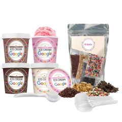 Handcrafted Ice Cream W/ Ice Cream Topping Kit - 4 Pt Bundle