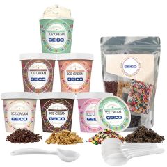 Handcrafted Ice Cream W/ Ice Cream Topping Kit - 6 Pt Bundle