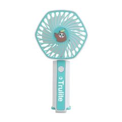 Handheld Lanyard-Mounted Mini Fan With Light