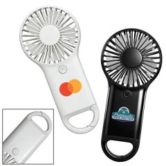 Handheld Portable Carabiner Fan W/Batteries