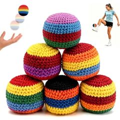 Handmade Footbag Embroidered Logo Custom Hacky Sack