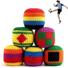 Handmade Knitted Footbag Soft Hacky Sack