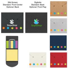 Handy Neon Colored Sticky Notes And Flags In A Case