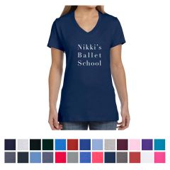 Hanes Ladies' Nano-T Cotton V-Neck T-Shirt