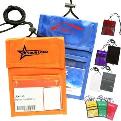 Hanging Neck Document Bag Custom Travel Passport Neckwallet