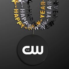 Happy New Year Party Beads With Medallion