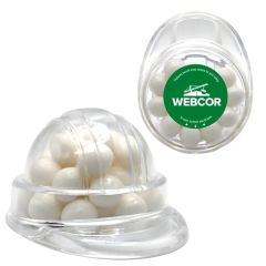 Hard Hat Container - White Mints