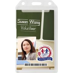 Hard Plastic Dual Side ID Holder