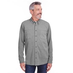 Harriton Adult Stainbloc Pique Fleece Shirt-Jacket