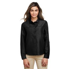 Harriton Ladies' Key West Long-Sleeve Performance Staff S...