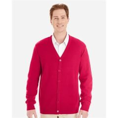Harriton Men's Pilbloc V-Neck Button Cardigan Sweater