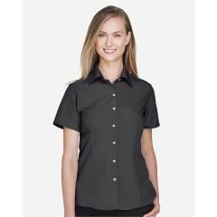 Harriton Women's Barbados Textured Camp Shirt