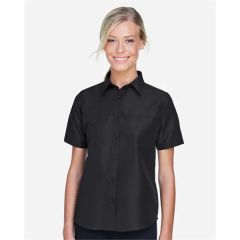 Harriton Women's Key West Short Sleeve Performance Staff