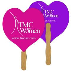 Heart Hand Fan Full Color 2 Sides