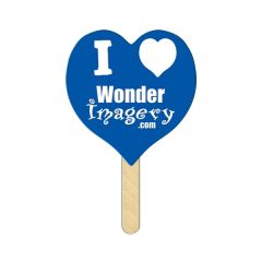 Heart Mini Hand Fan Full Color