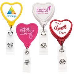 Heart Retractable Badge Reel