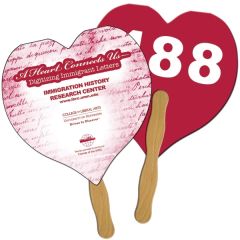 Heart Sandwiched Hand Fan