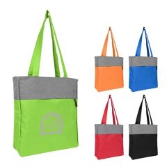 Heathered Polyester Tote Bag